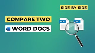 how to compare two word documents side by side