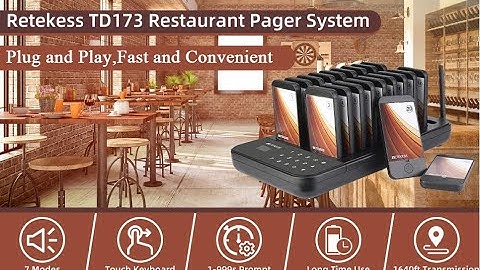 Retekess TD173 Pager System Introduction