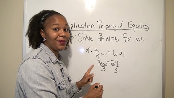 Solving Linear Equations: Multiplication Property of Equality