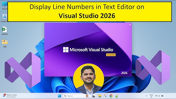 Display Line Numbers in Text Editor on Visual Studio 2026