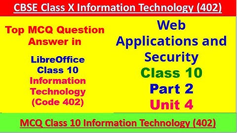 Top LibreOffice Web Applications and Security  MCQ with answers | libreoffice mcq questions