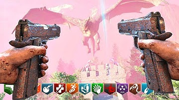 BLACK OPS 3 CUSTOM ZOMBIES MOD TOOLS! | THE LAST DRAGON CHALLENGE MAP COMPLETED WITH CUSTOM WEAPONS!