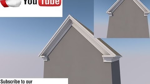 HOW TO DESIGN GABLE ROOF AND CONCRETE FECIA WITH ARCHICAD
