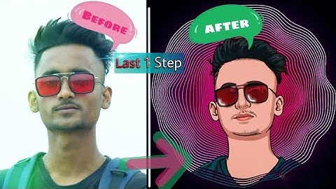 Portrait Cartoon Photo Editing Tutorial🔥 || portrait image editing ||vector art