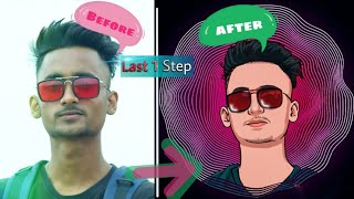 Portrait Cartoon Photo Editing Tutorial🔥 || portrait image editing ||vector art screenshot 1