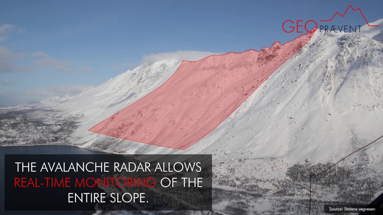 GEOPRAEVENT Holmbuktura avalanche radar EN