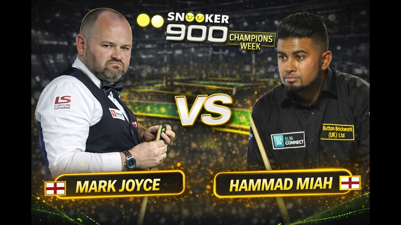 Mark Joyce vs Hammad Miah | Champions Week Snooker 900