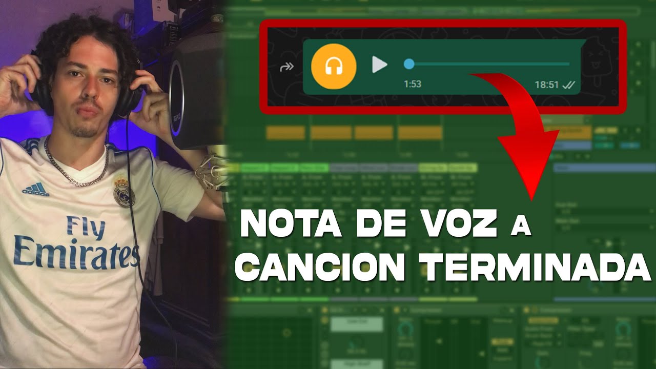 COMO convertí un AUDIO de WHASTAPP en una CANCION TERMINADA