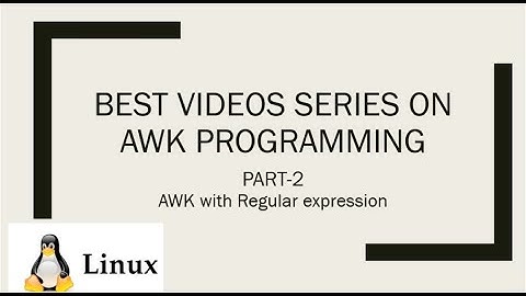 AWK and regular expression