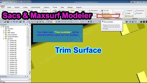How To Trim Surface in Sacs Modeler and Maxsurf - Software Training