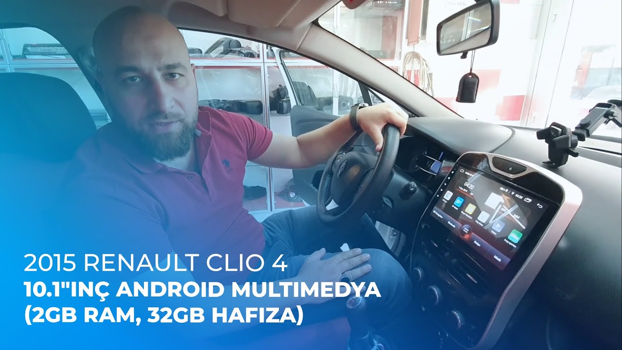 2015 Renault Clio 4 // 10.1"inç Android Multimedya (2GB Ram, 32GB Hafıza)