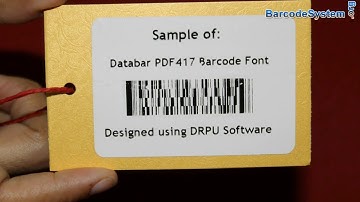 Wie man Databar PDF417 Barcode-Etiketten mit DRPU Barcode Label Maker Software machen