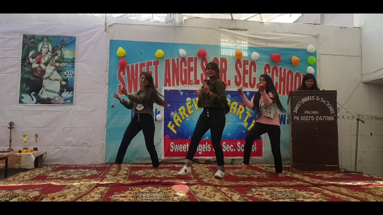 11th class dance on farewell day - YouTube