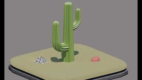 Cactus, AutoCAD Daylight Animation