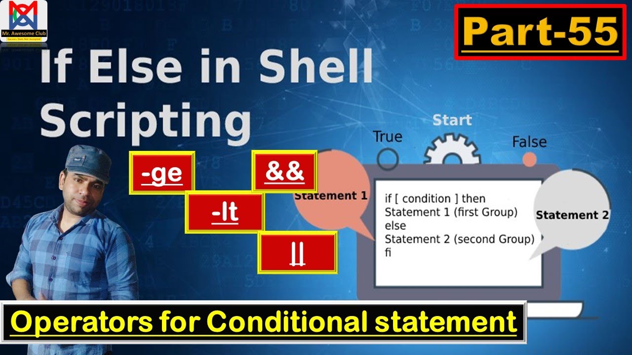 shell script conditional variable assignment