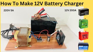 How to make 12v battery charger