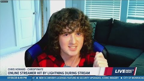 Twitch streamer Chrispymate was hit by lightning in his own house. How?