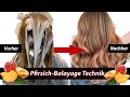 Pfirsich Balayage Paintings - Freehand Technik