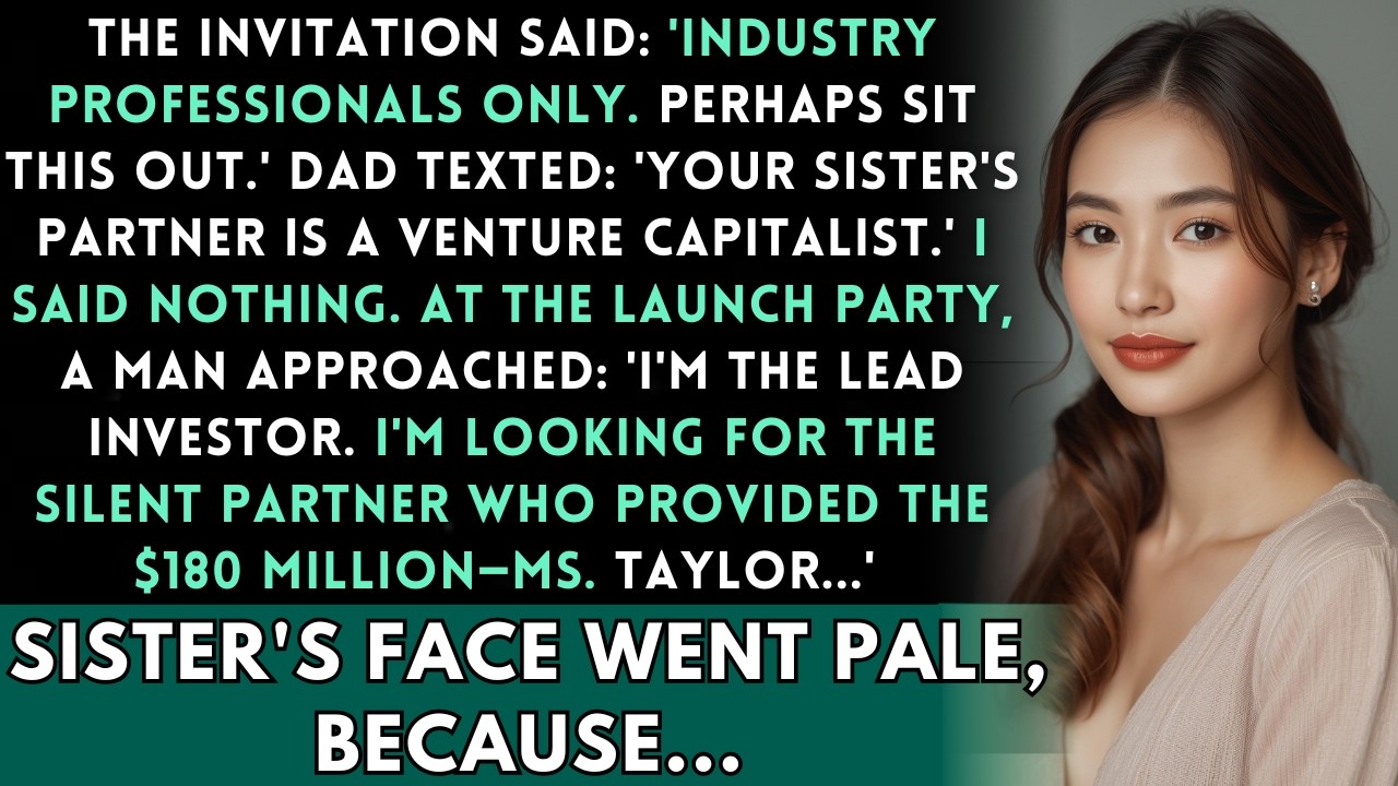 My Sister's Business Launch Said 'Don't Embarrass Us' — Then Her Investor Arrived For Me...