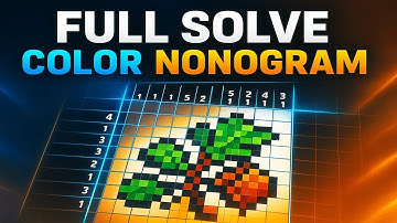 Oak Branch Nonogram FULL Solve | Color Japanese Puzzle Reveal