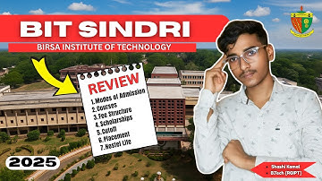 BIT Sindri Dhanbad B.Tech Review 2025 🔥 | Fees, Cutoff, Placement, Admission Process #bitsindri