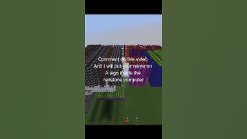 Yo could be part of my redstone computer!!!!!#shorts #redstone #minecraft #computer