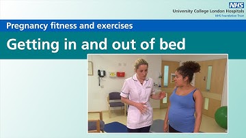 Pregnancy fitness and exercises | Getting in and out of bed