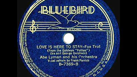 1937 Abe Lyman - Love Is Here To Stay (Frank Parri...