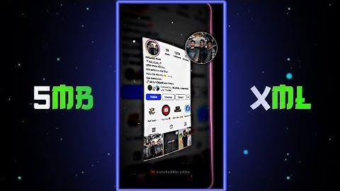 INSTAGRAM 😎PROFILE EDIT 🔥💯 XML FILE  ALIGHT MOTION NEW TRENDING🥀🔰 TREND #xml