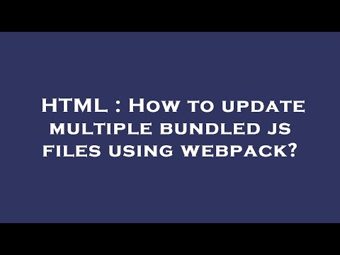 HTML : How