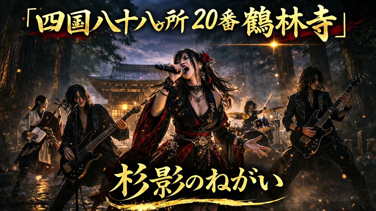 【四国八十八ヶ所巡り和ロック】杉影のねがい（第20番 鶴林寺）