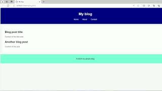 small blog website project using html css in beginners , html css code screenshot 1