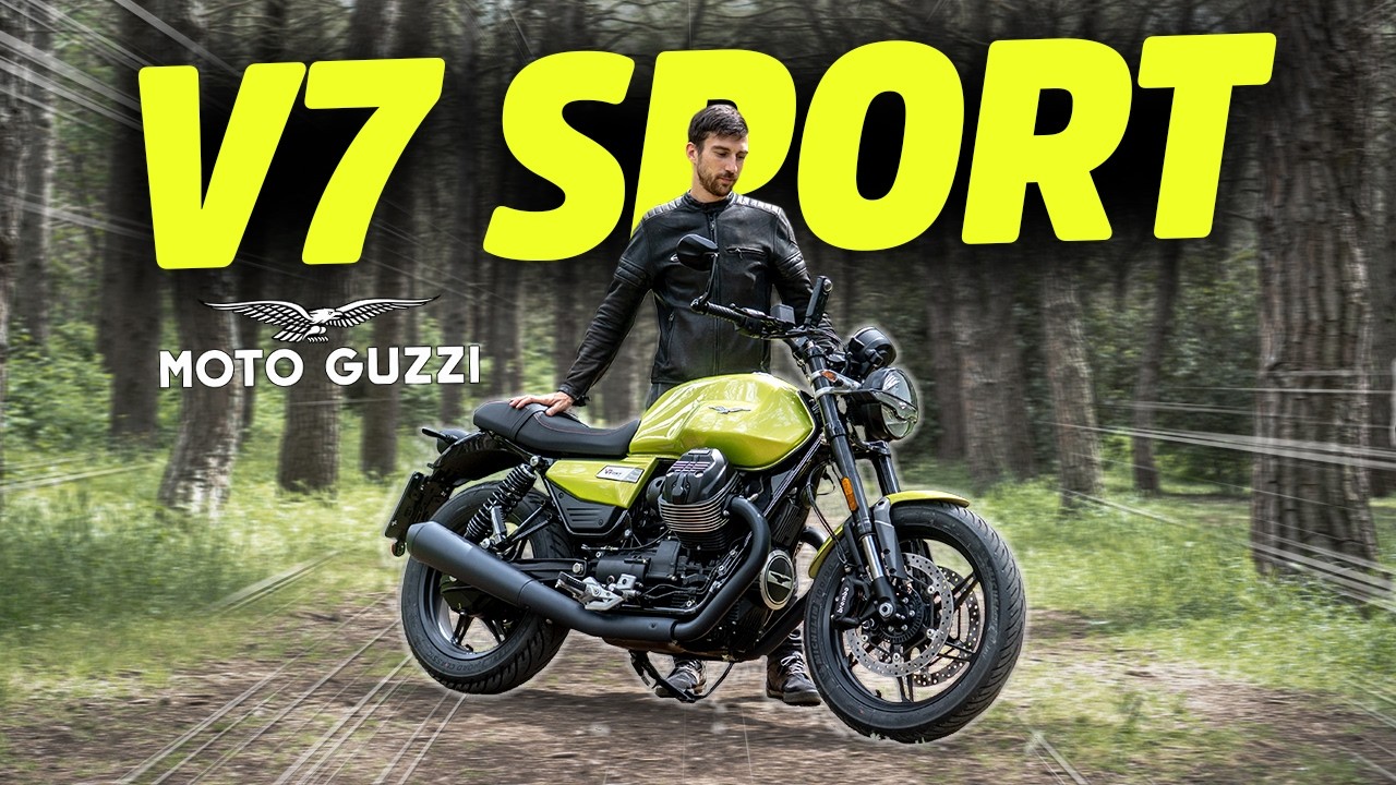 MOTO GUZZI V7 SPORT (2025): L'ICONA CAMBIA PELLE! - Test Ride ITA