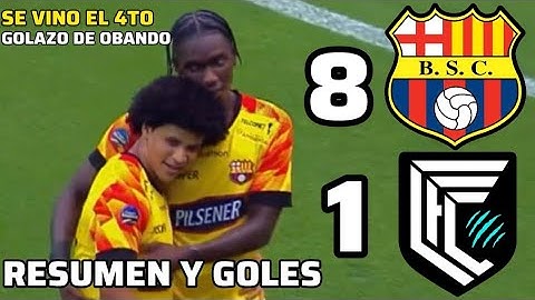 BARCELONA 8 VS CUMBAYA 1 - RESUMEN Y GOLES Y SE VINO LA CUARTA DE OBANDO. GOLEADA MONUMENTAL #like