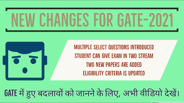Biggest Changes in GATE 2021 | Highlights of GATE 2021 | Important update regarding GATE EXAM