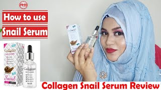Snail Serum Review /How to use collagen Snail Serum/Collagen Snail Serum/Red Studio