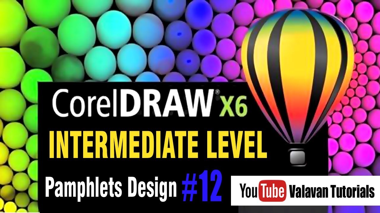Pamphlets Design | Corel Draw tutorial for Intermediate level | கோரல்டிரா x6 #12 corel draw x7 تحميل