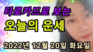 오늘의운세 2022년 12월 20일 화요일 타로 운세