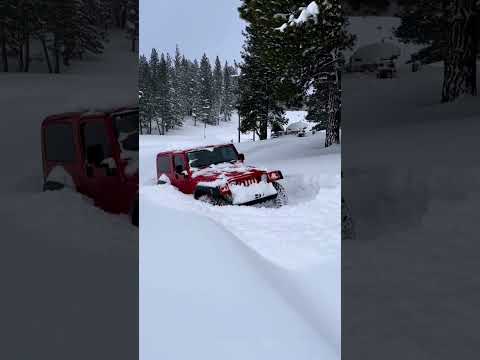 Jeep In DEEP Snow 