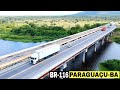 Imagens areas da ponte sobre o rio paraguau na br116 bahia