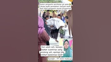 PENGANTIN WANITA TIBA2 GK S4D4RK4N DIRI SAAT DI PELAMINAN #viralvideo #pernikahan #wedding