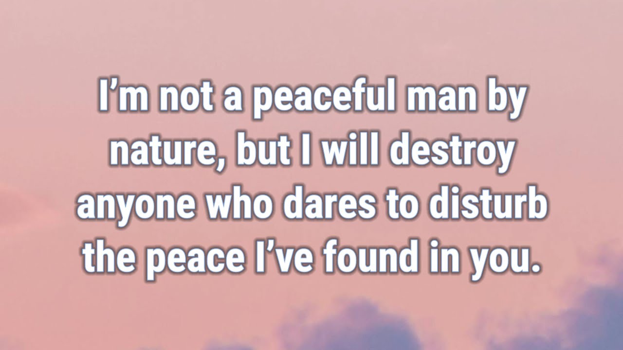 📜 Я не мирный человек по натуре, но я уничтожу любого, кто посмеет нарушить мир.