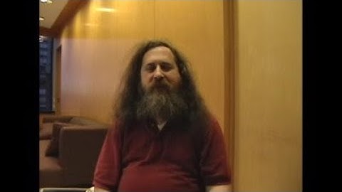 The Free Software Movement and the Development of the GNU Operating System--Richard Stallman Speech