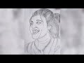 Cute girl face drawing pencil sketch anordha choto bon