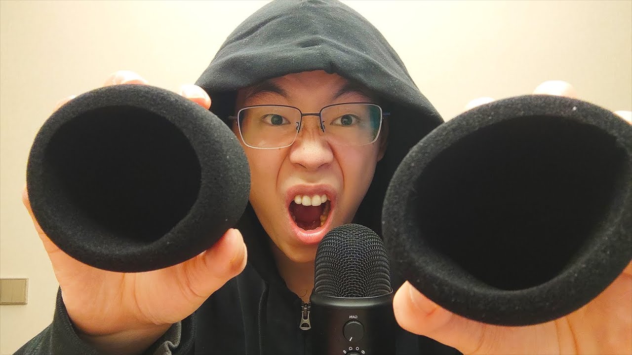 ASMR Fast and Aggressive Mic Triggers with Foam Cover (Swirling,Pumping ...