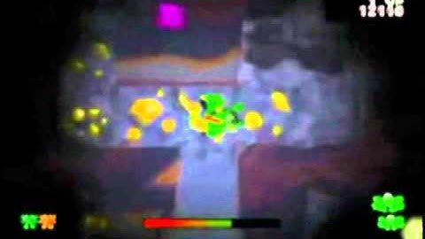 Frogger (PSX) Walkthrough Cave Zone: 5-1 Dark Dark Cavern