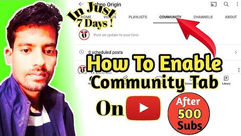 How To Enable Community Tab After 500 Subscribers | 500 Subscribers Community Tab Enable Kaise kare
