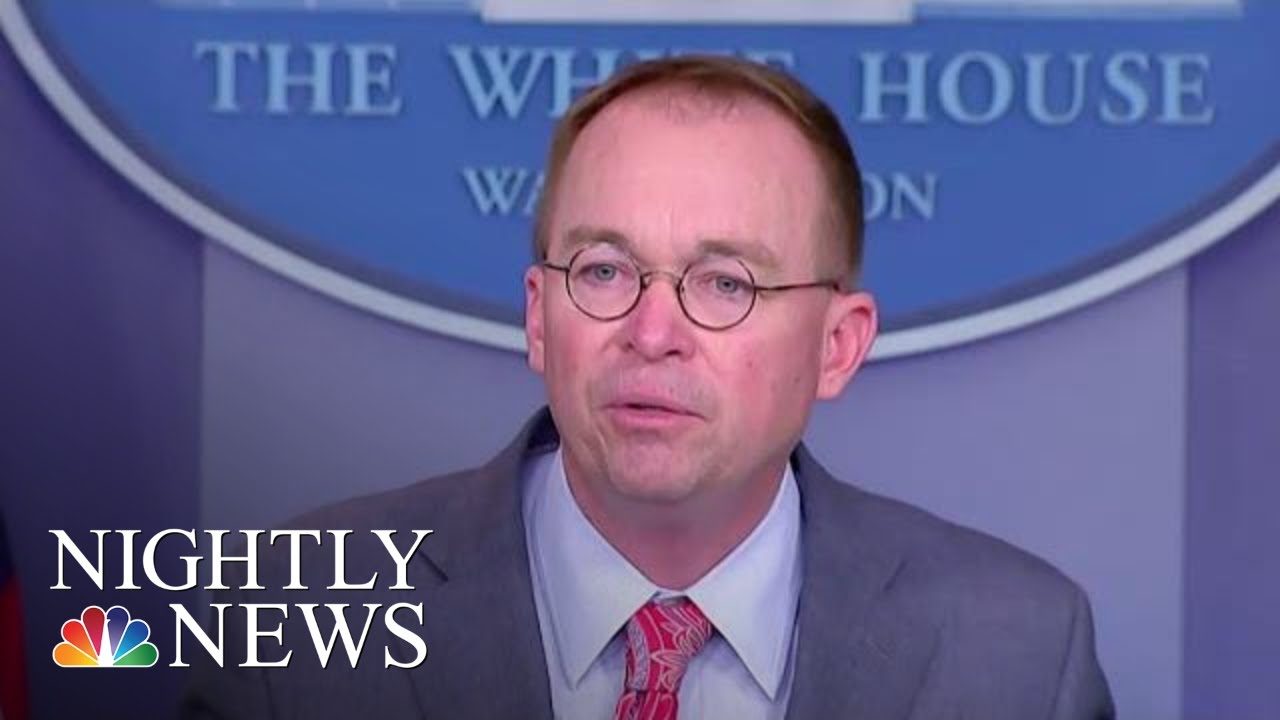 White House Acknowledges Ukraine Aid Withheld In Part To Investigate Democrats | NBC Nightly News