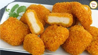 Homemade Chicken Nuggets Recipe by Tiffin Box | How To Make Crispy Nuggets for kids lunch box screenshot 2