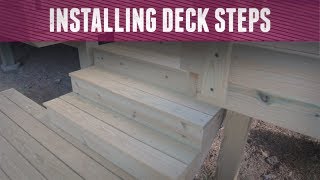 How to Install Deck Steps  DIY Network